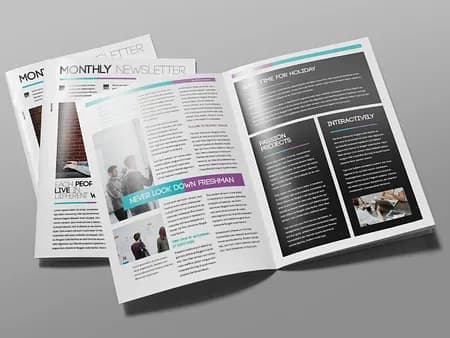 Magazine Multi-Column Layout Framework (24-Page Framework)