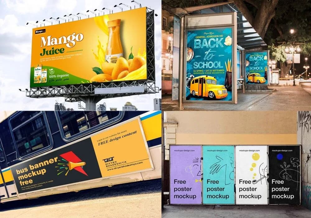 Large Format Poster & Promotional Banner Layout