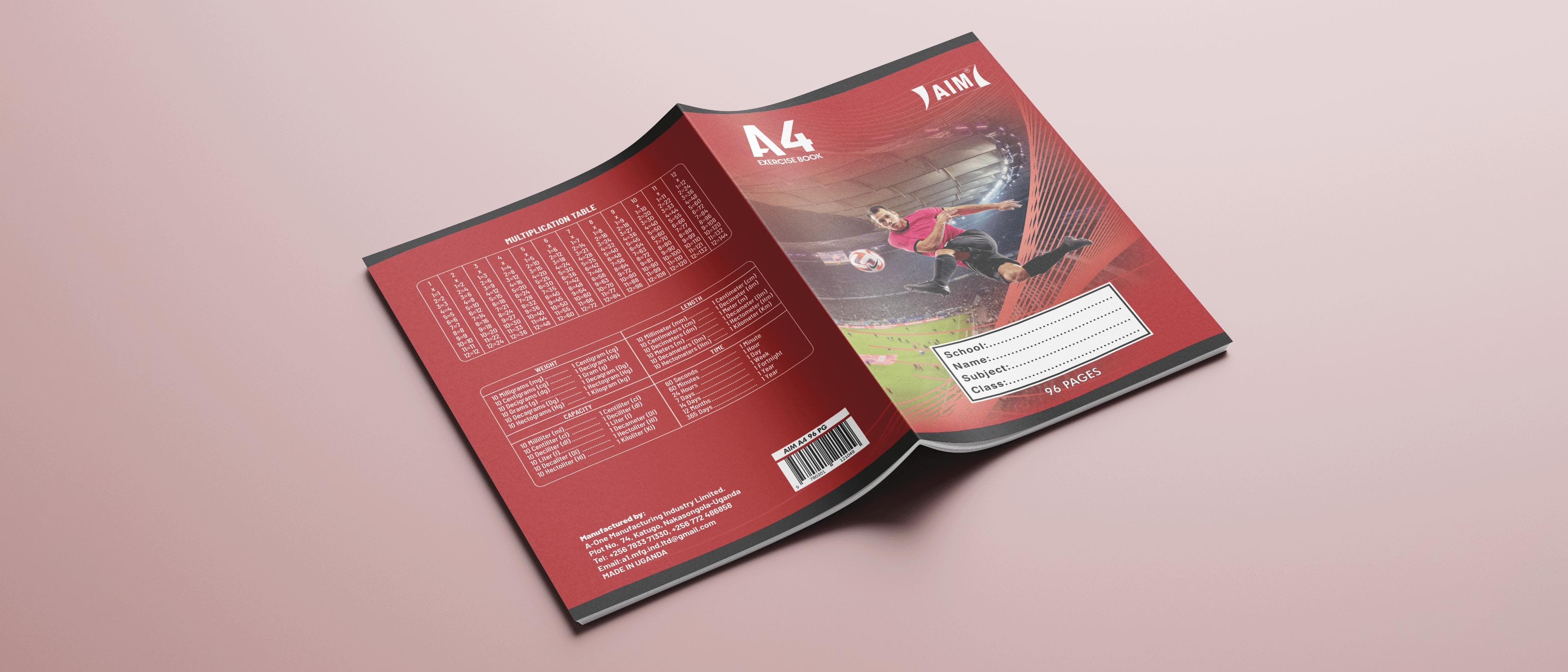 AIM A4 Exercise Book Series